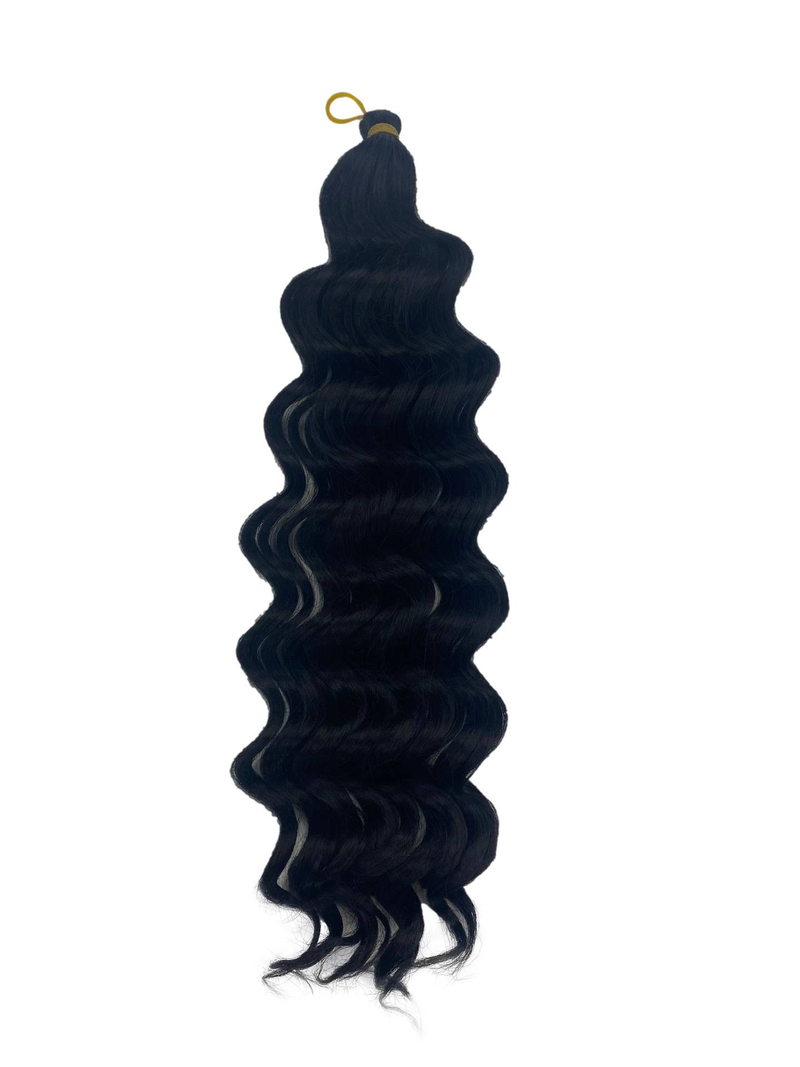 Extensions Capelli all'uncinetto Grana larga Capelli ricci lunghi e profondi 18 pollici 80g Parrucca in fibra chimica Capelli all'uncinetto_voghion.com