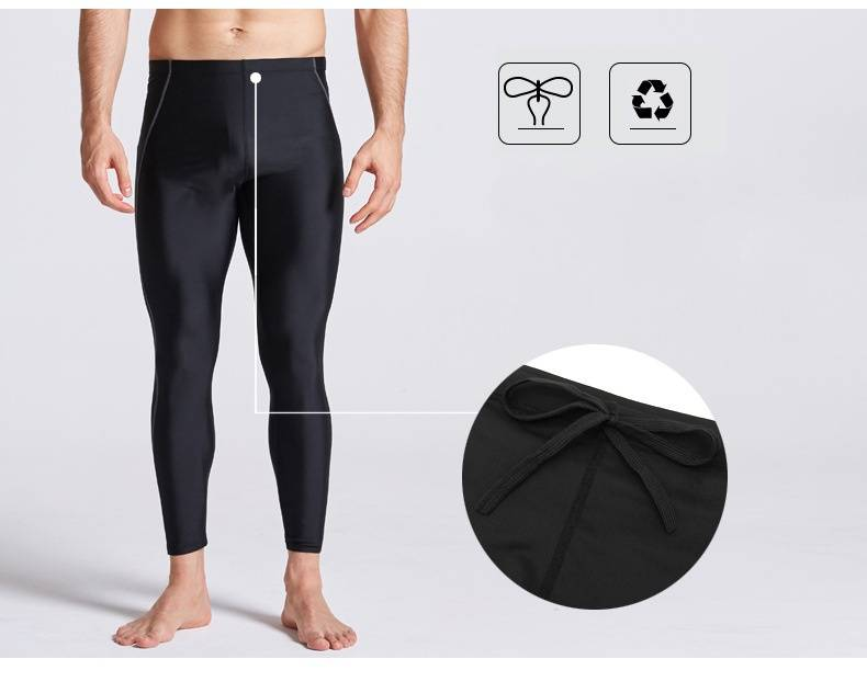 Traje de baño largo de secado rápido, protección solar, impermeable, para competición, para hombre, para esnórquel y surf._voghion.com