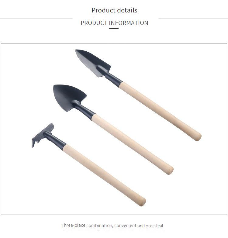 Gardening Tool Three Piece Set Flower Rake Vegetable And Flower Planting Succulent Small Shovel Tool Small Shovel Potted Supplies_voghion.com