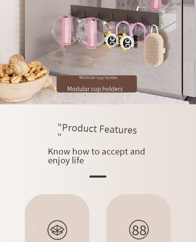 Family Organizer New Product Modular Cup Holder Multifunctional Home Kettle Storage Rack_voghion.com