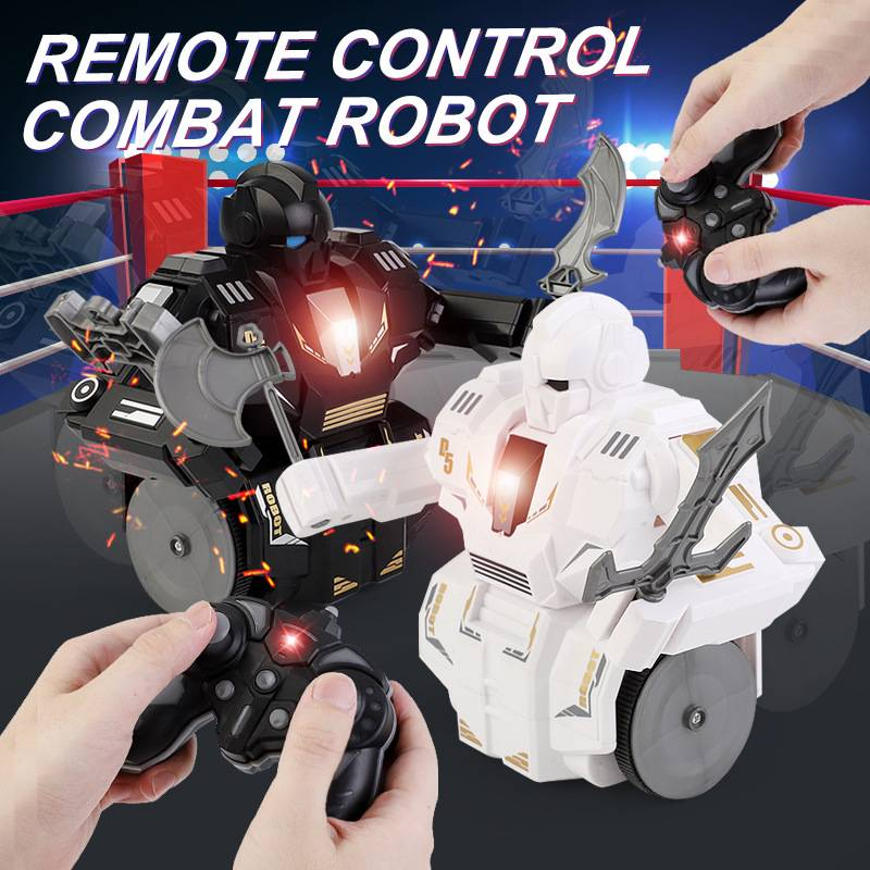 Robot de combate inteligente de 2,4 G: juguete infantil a control remoto con funciones de lucha, boxeo y combate giratorio._voghion.com