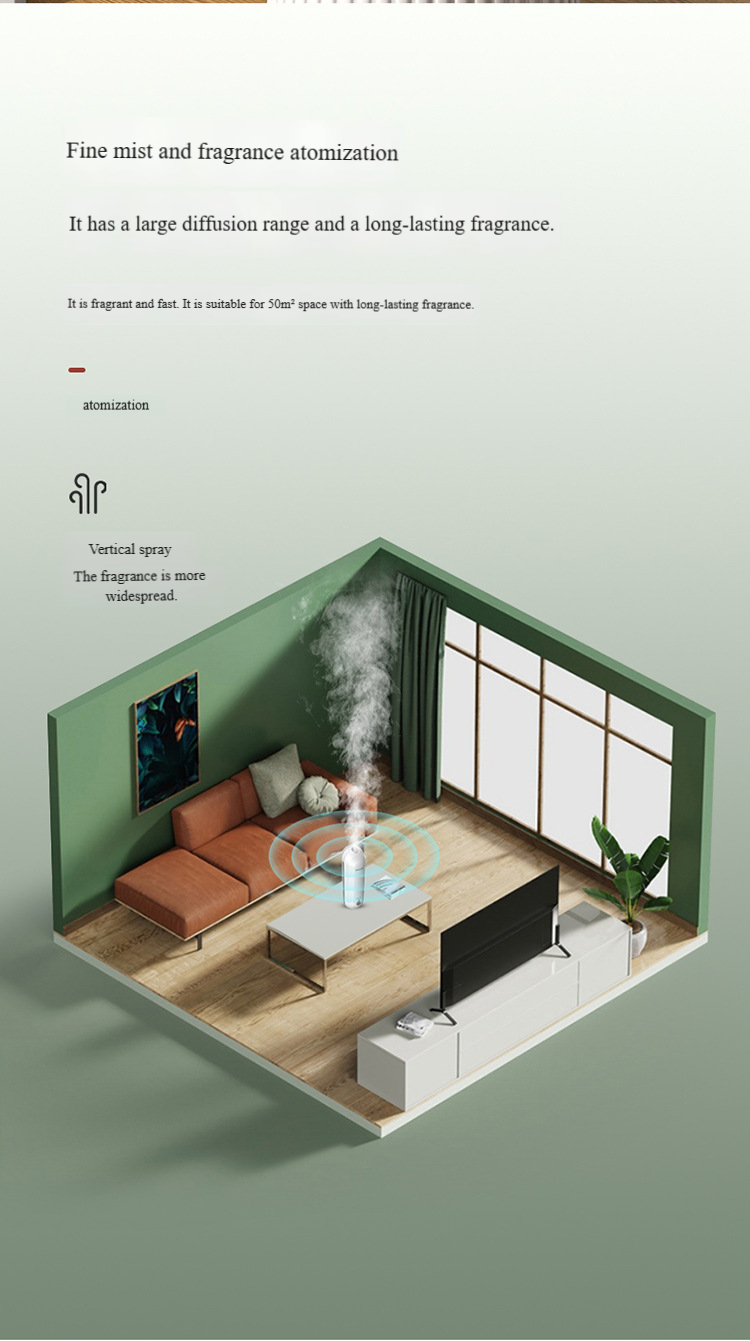 Automatisches Lufterfrischerspray für Zuhause und Auto, wiederaufladbarer Aromadiffusor mit Timer, Duftmaschine für ätherische Öle für Badezimmer, Büro, Hotel_voghion.com
