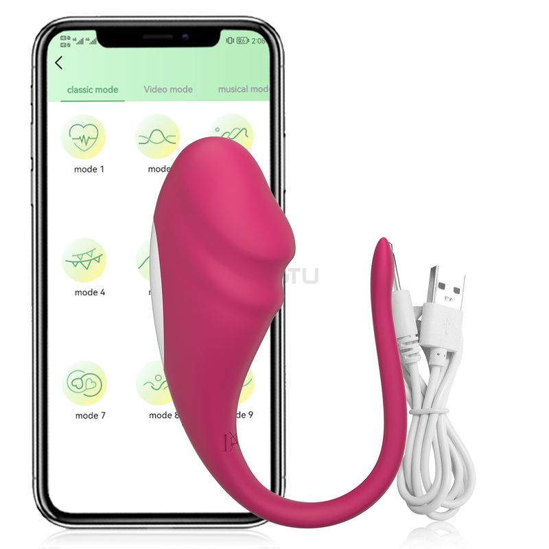 Bullet-Vibrator mit App-Steuerung für Frauen, tragbarer G-Punkt-Vibrator mit App-Steuerung für weibliche Paare, diskretes Sexspielzeug für Erwachsene über große Entfernungen_voghion.com
