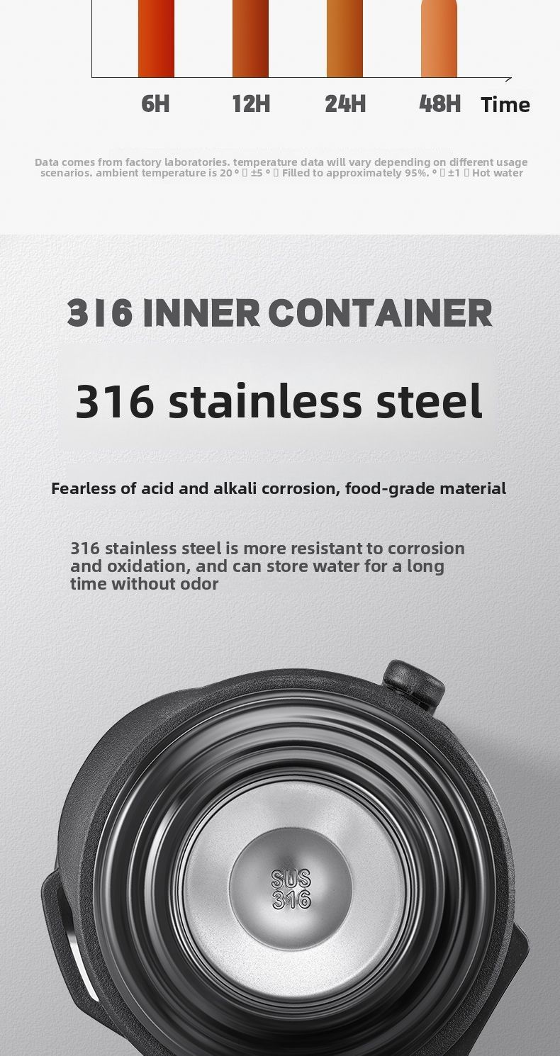 Tazza termica per alimenti in acciaio inossidabile, portatile, per sport all'aria aperta, extra large, per auto e viaggi_voghion.com