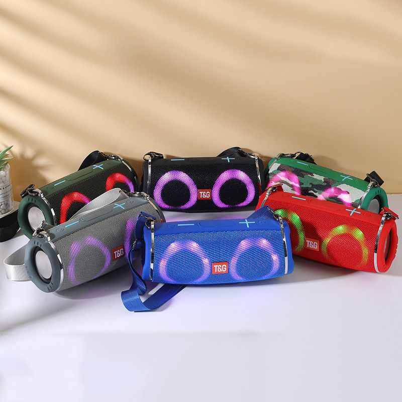 TG642 wireless Bluetooth subwoofer high volume outdoor portable waterproof car dual color light speaker_voghion.com