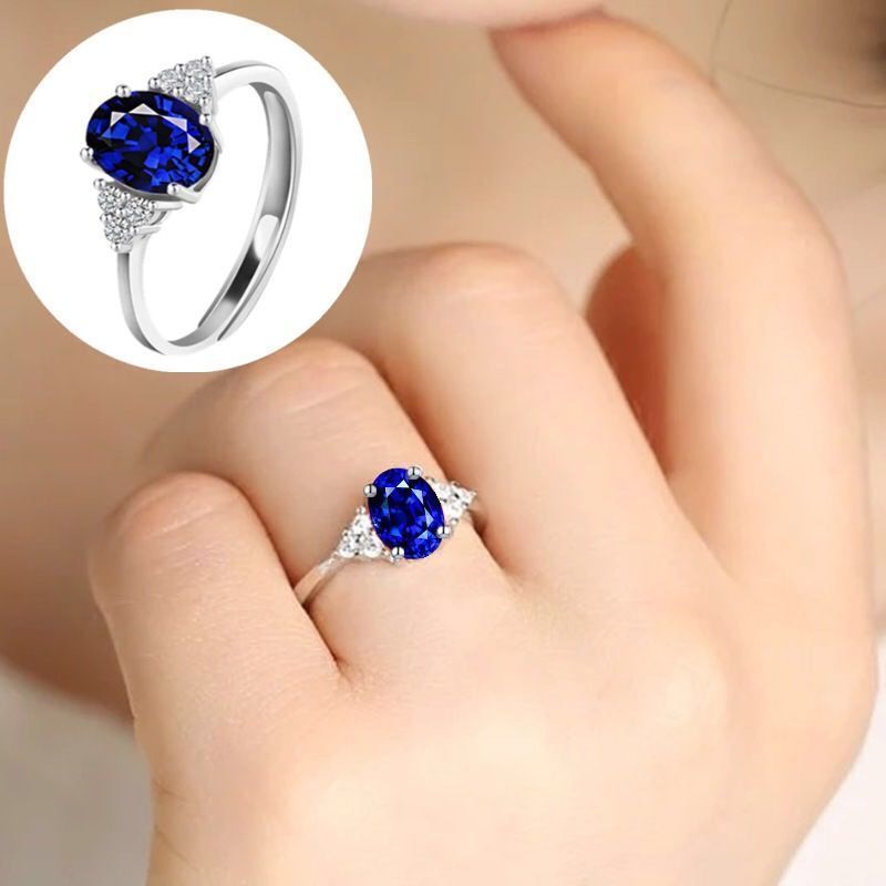 Glas Diamant Für Frauen Einfache Offene Grüne Jade Ring Exquisite Mode Romantische_voghion.com