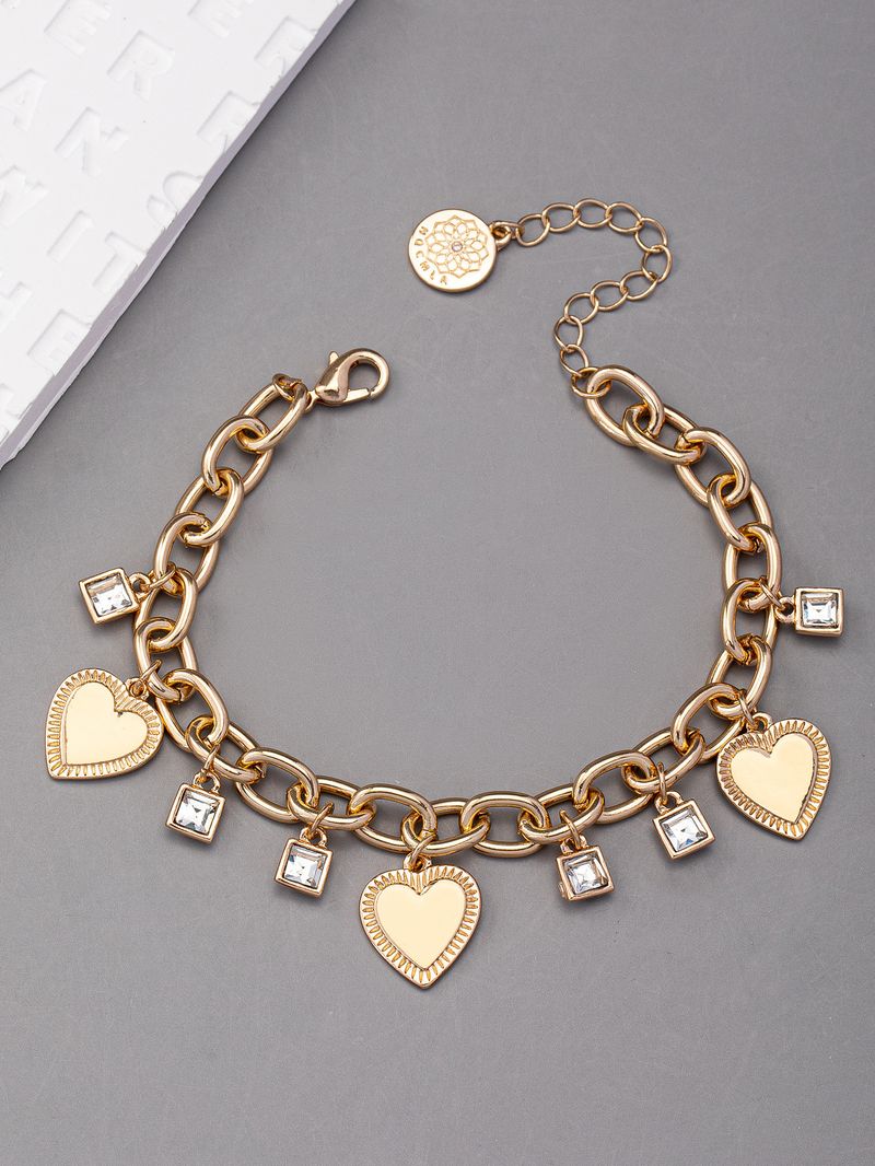 Joias femininas com design personalizado, pulseira com pingente Three Love, joias de mão de alta qualidade_voghion.com