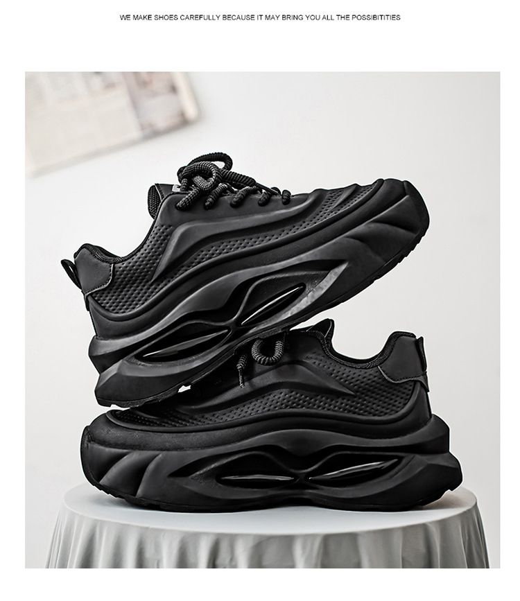 Baskets mode homme - Chaussures légères et antidérapantes pour papa, idéales pour la course à pied et les loisirs. Doublure en maille respirante, semelle épaisse et confortable._voghion.com