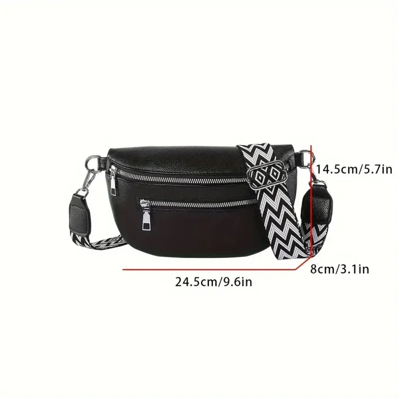 Borsa a tracolla da donna in morbida pelle, casual, alla moda, con tracolla singola, da viaggio, per cellulare 250806_voghion.com