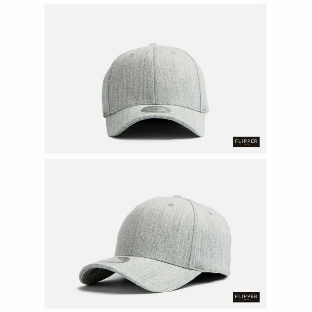 XL~2XL 60~63Cm Unisex Men Plain Stretch Fit Spandex Baseball Cap Trucker Hats_voghion.com