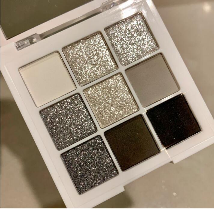 Smoky 2 generatie 9 kleuren punk oogschaduwkralen Mat cementgrijs donker hoog koud make-up stereo make-upbakje_voghion.com
