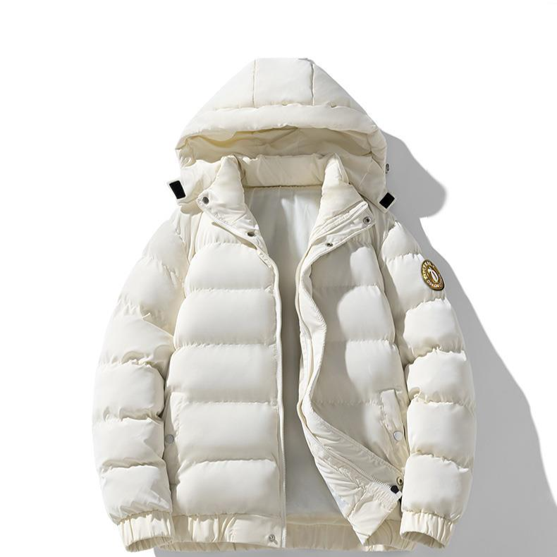 Men's Thick Warm Down Jacket – Oversized Hooded Winter Coat (Windproof & Trendy)_voghion.com