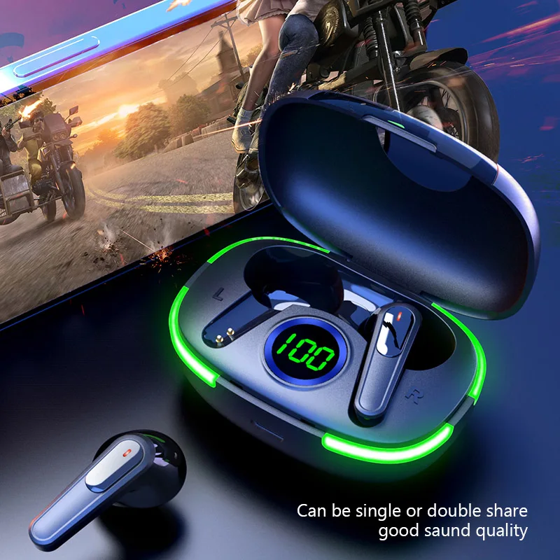 Air Pro 80 Bluetooth Headset Air Pro 80 Sport Spill Display LED Geräischreduktioun Mat Kabellosem Mikrofon FANG_voghion.com