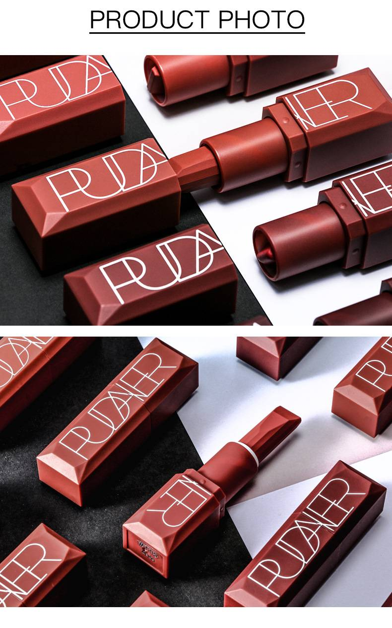 5 Lipsticks Matte Pumpkin Lip Gloss Eat earthy lip gloss lip glaze lipstick set_voghion.com