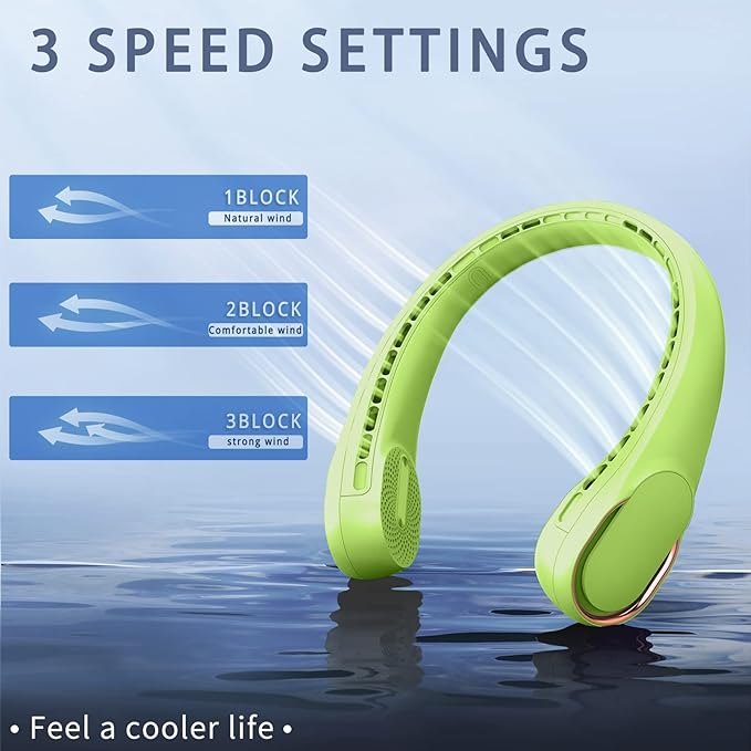 Ventilator za vrat, polnilni osebni ventilator z USB-jem_voghion.com