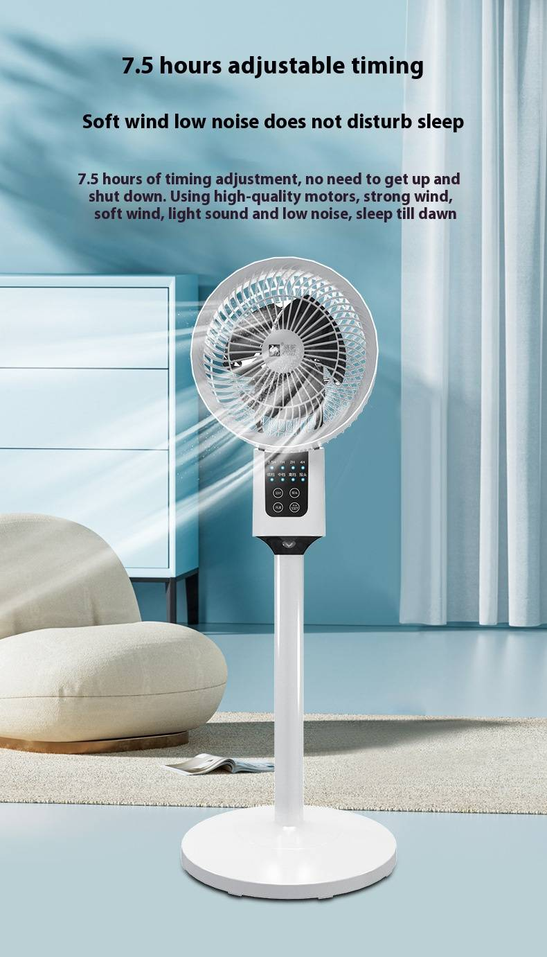 Smart Voice Control Air Circulator Fan With Remote - Oscillating Standing & Desk Fan For Home Office & Dorm_voghion.com
