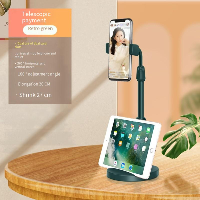 Universele verstelbare telefoonstandaard voor op het bureau - Meerdere kijkhoeken, zware voet, draaibare houder compatibel met (zwart/wit/roze/groen)_voghion.com