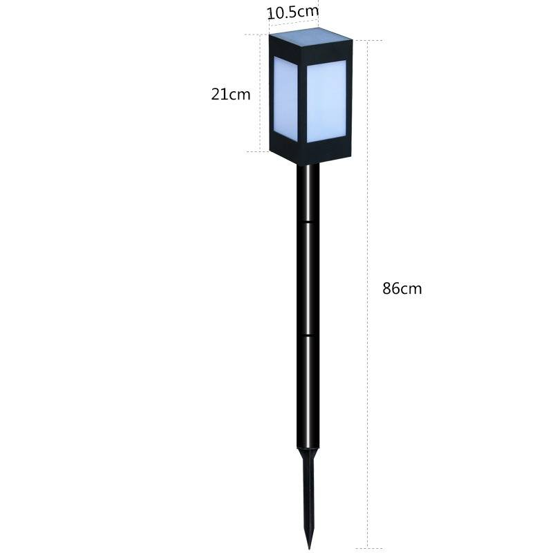 Luci da parete per esterni alimentate a energia solare, luci da giardino, luci a colonna quadrate impermeabili per cortili, ville e vialetti_voghion.com