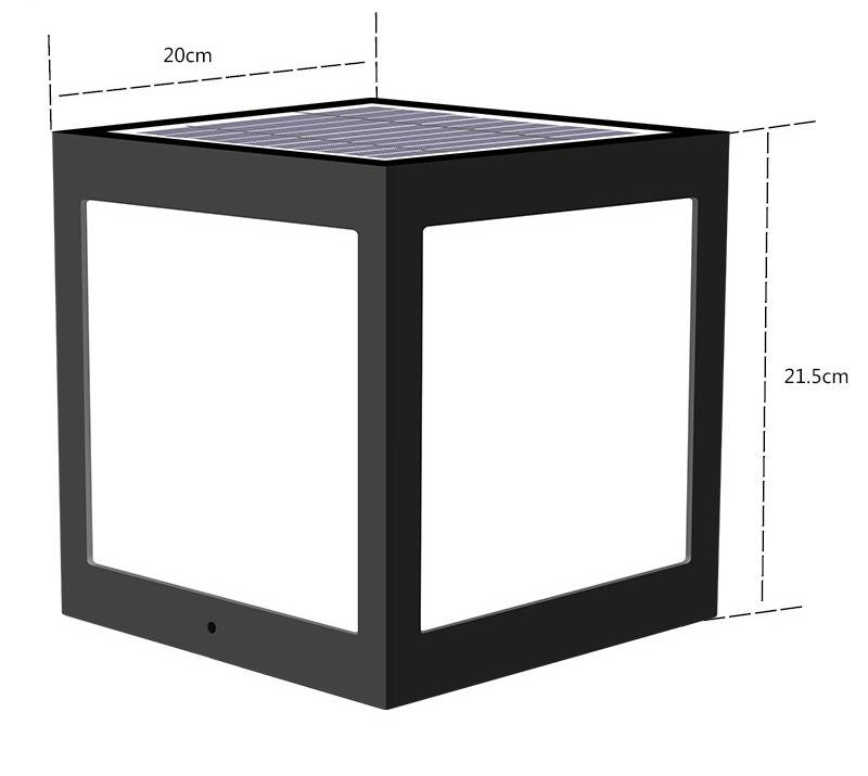 Solarbetriebene Außenpfostenleuchten - Wasserdichte Gartenwandlampe mit antikem Bronze-Finish, LED-Wegebeleuchtung für die Terrasse,_voghion.com
