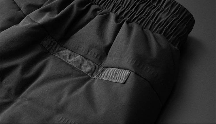 Pantaloni invernali da uomo in piumino d'anatra - Pantaloni larghi impermeabili e antivento con elastico in vita, protezione dal freddo estremo (taglie dalla M alla 7XL, nero)_voghion.com
