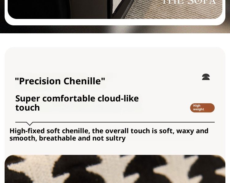 Chenille Sofa Cushion Covers – Elegant Floral Slipcovers For Sectional Couches (Non-Slip, Custom Sizes, Modern Minimalist Style)_voghion.com