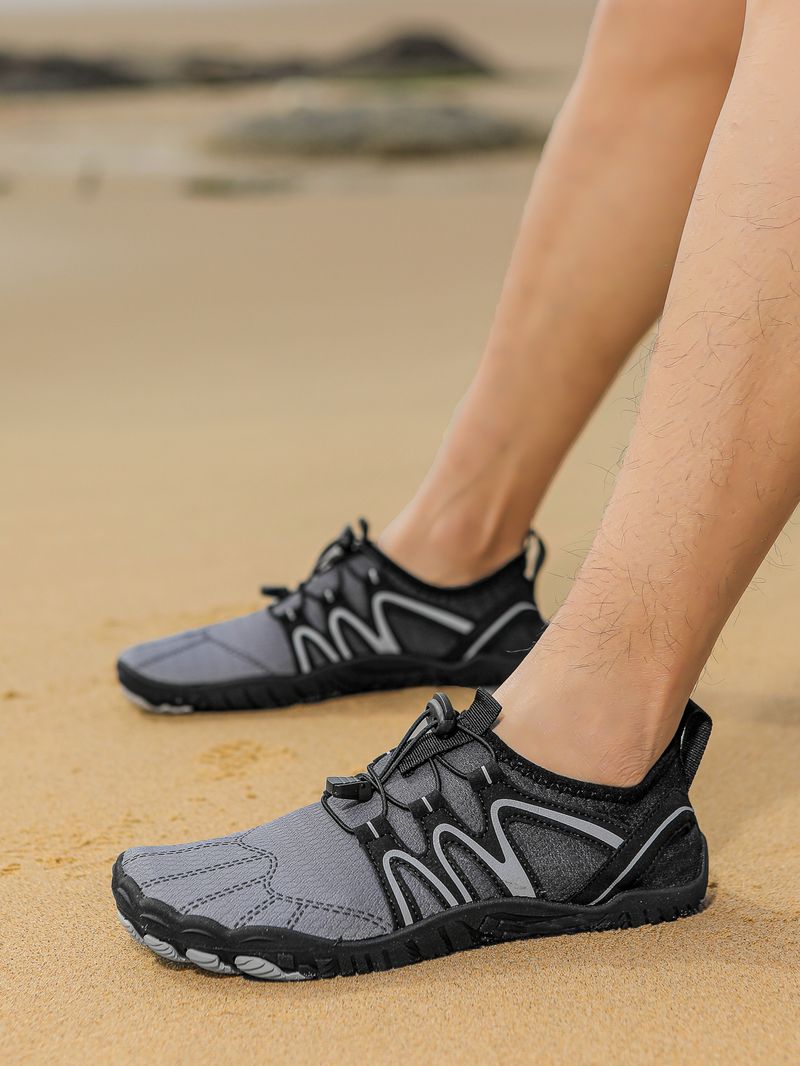 Summer Outdoor Quick-Dry Five-Toe Beach Lightweight Amphibious Water Rafting Non-Slip Stream Trekking Snorkeling Shoes_voghion.com