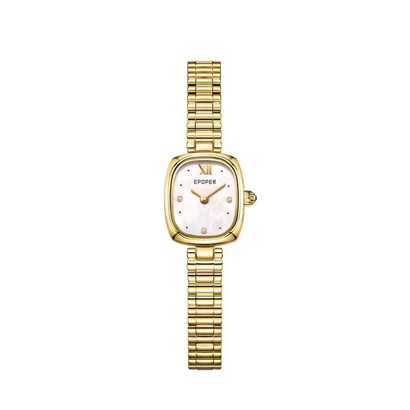 Little Gold Label Women's Light Niche Exquisite Square Watch 2024 New Small Dial Quartz Waterproof Wristwatch_voghion.com