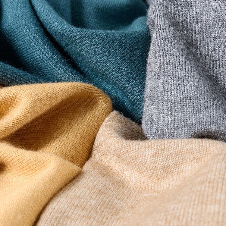 Herrenbekleidung Live-Übertragung Halbrollkragen Langarm-Strickpullover Herren Herbst und Winter Neues einfarbiges warmes Unterhemd Herren_voghion.com