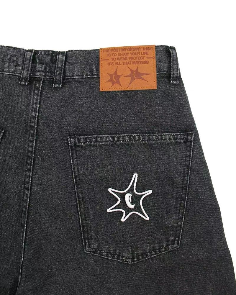 Nouveau short en denim décontracté de style américain pour le printemps et l'été, short à jambes droites amples de marque tendance Y2K pour hommes_voghion.com