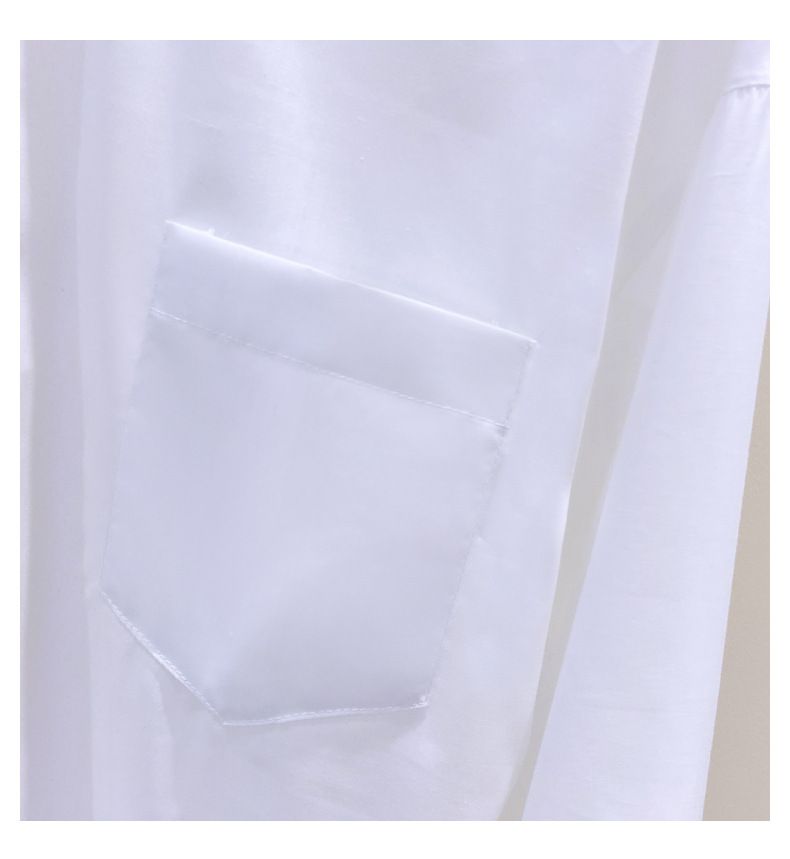 Vintage-Inspired Striped Cotton Blend Shirt For Women - Relaxed Fit, Long Sleeve, Elegant Office & Casual Wear_voghion.com