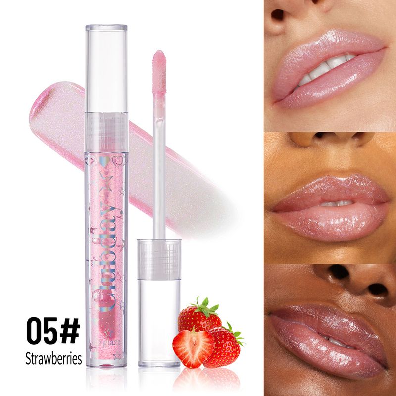 Aceite labial hidratante Clubday - Acabado brillante tipo espejo, brillo labial hidratante con ácido hialurónico_voghion.com