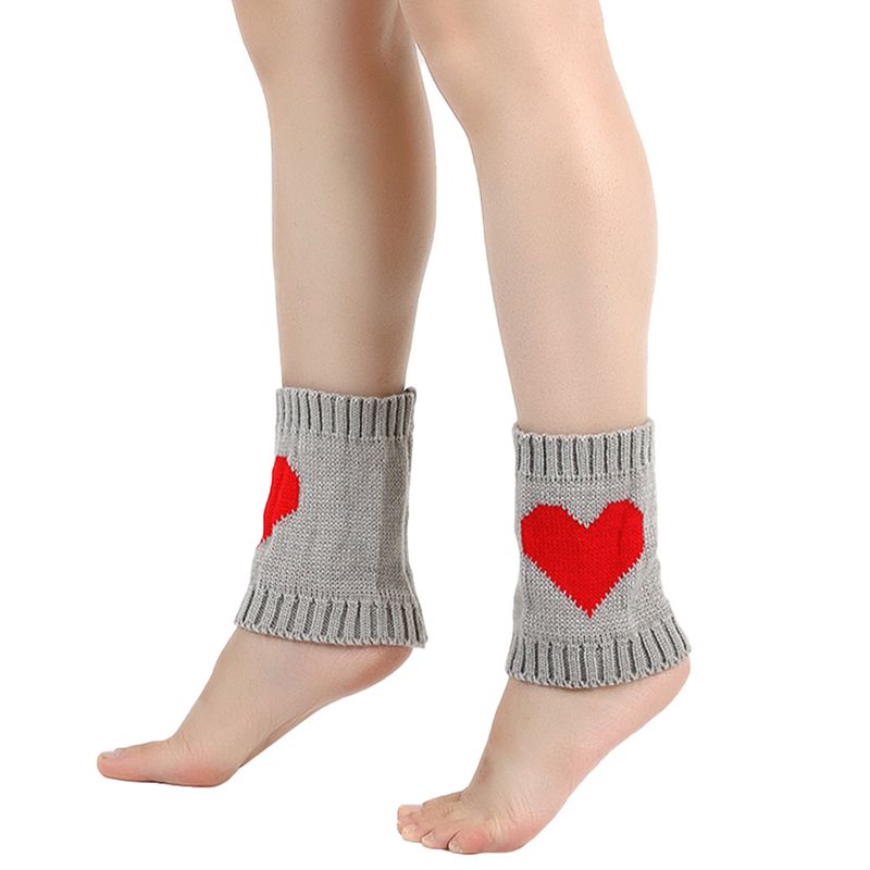 Warm knit socks and boots and leg warmers acrylic wool foot warmers_voghion.com