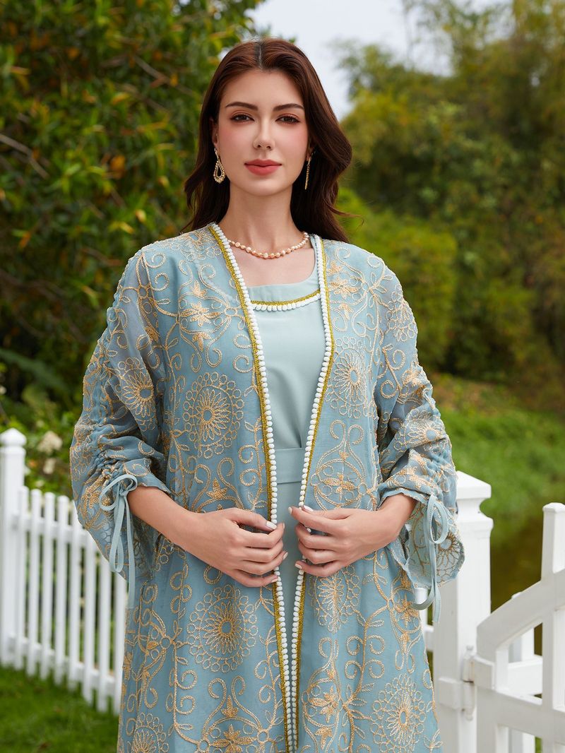 Abito da sera musulmano saudita in due pezzi, abito da donna_voghion.com