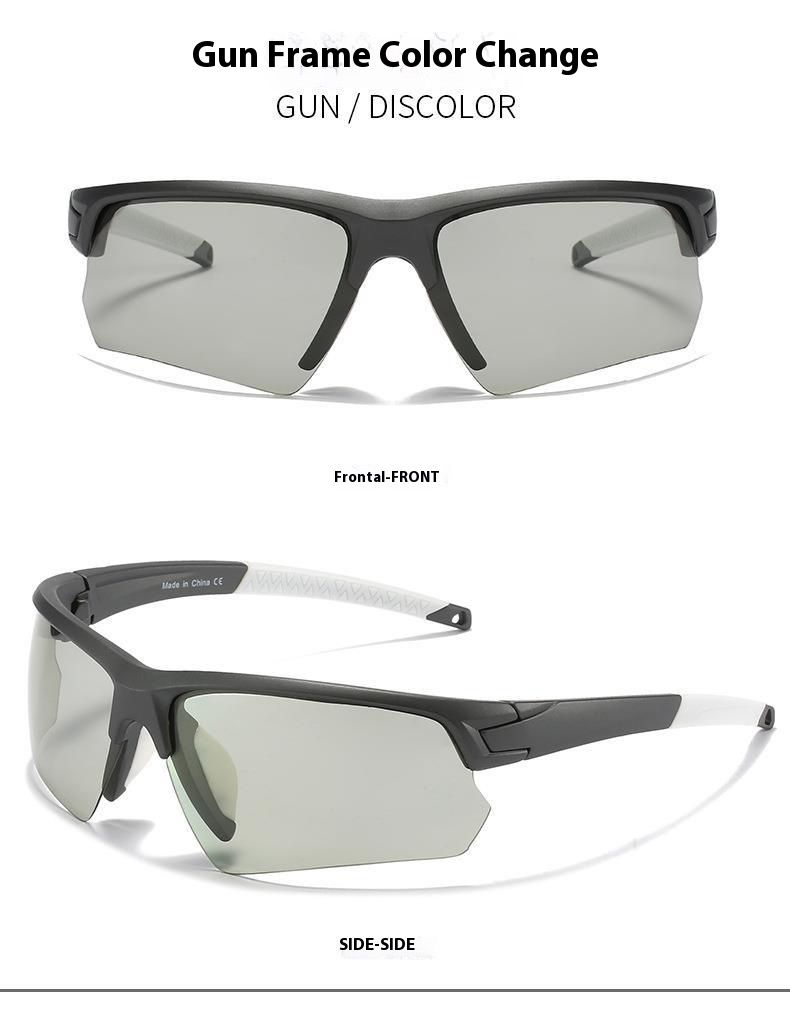 Neue polarisierte Sonnenbrille für Männer in Europa und den USA, Reitbrille für den Außenbereich, Farbwechsel-Sonnenbrille_voghion.com