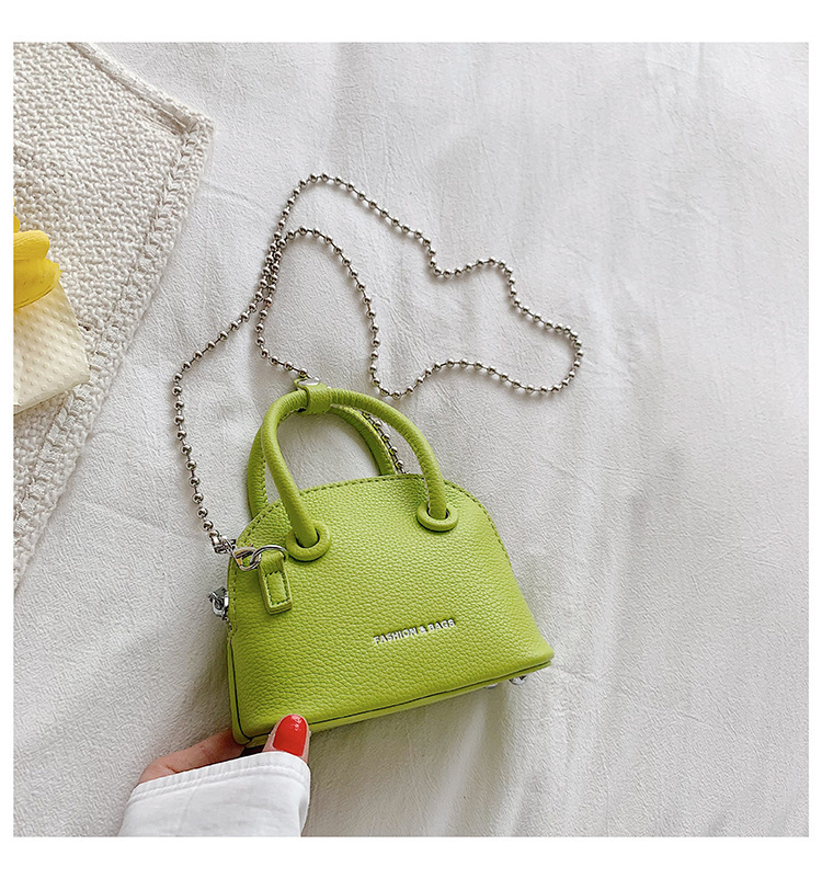 Small Chain Bag For Women 2023 New Fashion Litchi Pattern Mini Shell Bag For Women Fashion Bags Temperament Handheld Oblique_voghion.com
