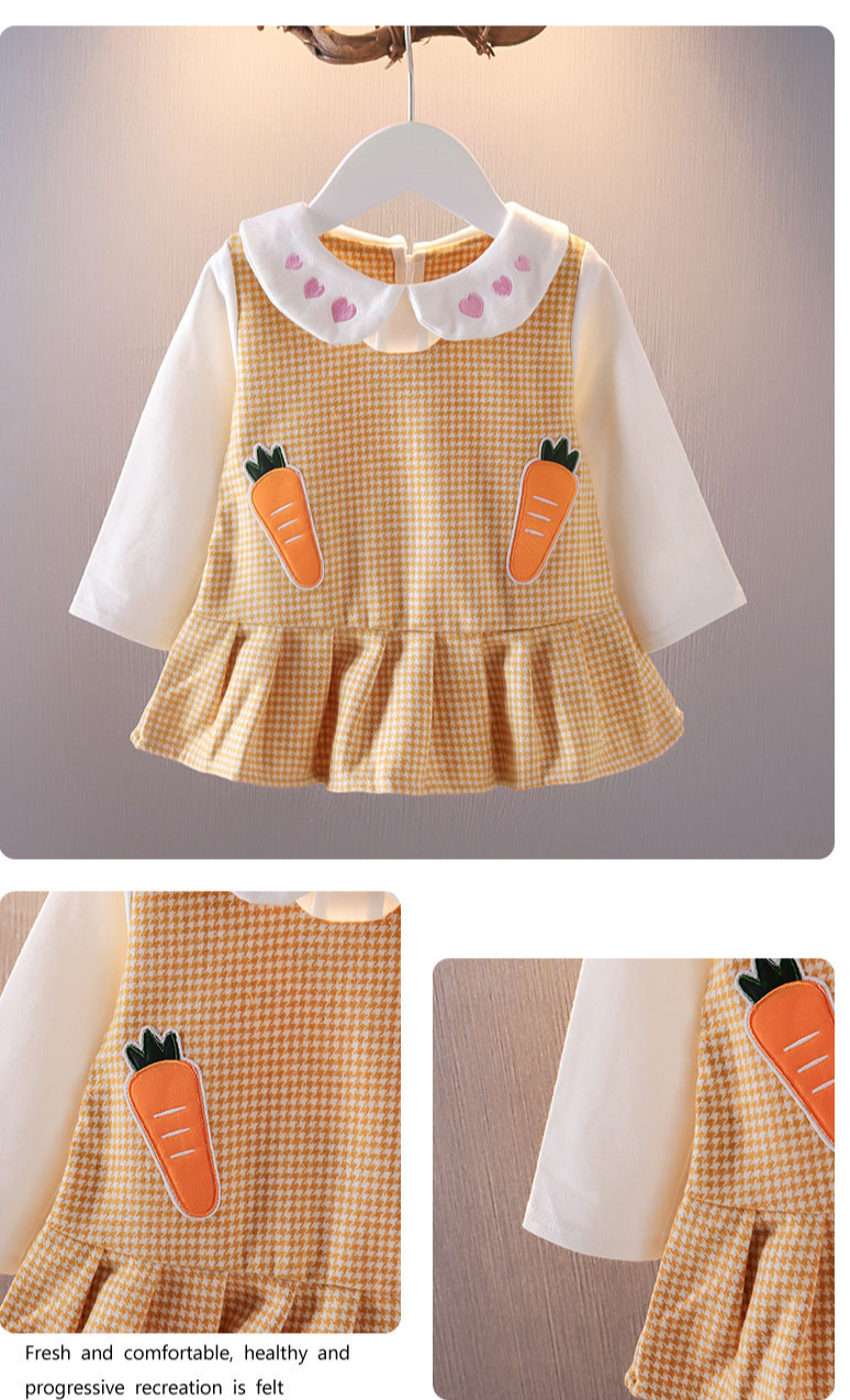 Kinderkleding herfst nieuwe meisjes kinderen kleine jas met lange mouwen_voghion.com