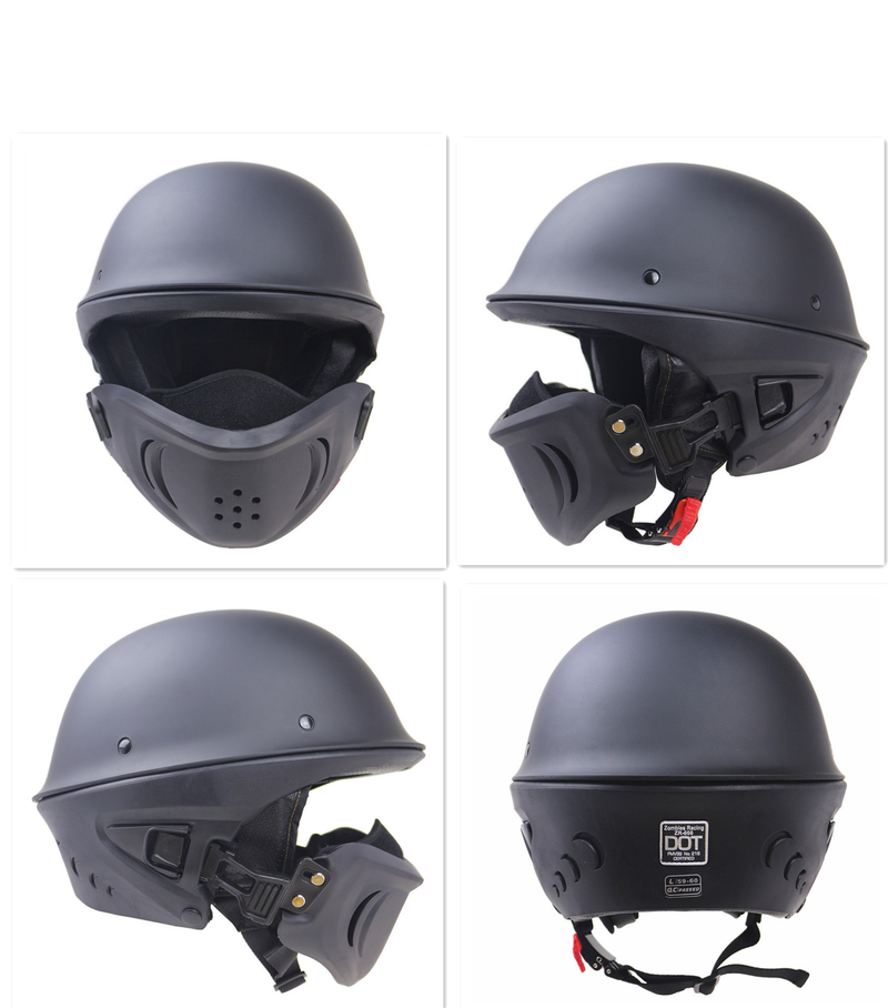 Casco de motocicleta Casco de motocicleta con mandíbula desmontable_voghion.com