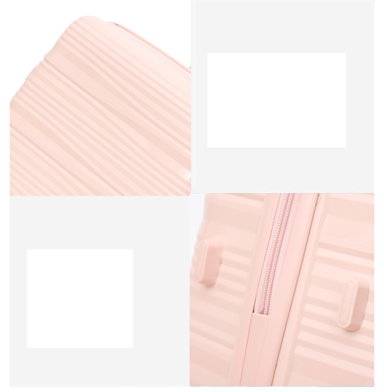 Luggage & Travel Bags special supply PP zipper box spot set three sets of four trolley case color matching sinking lock explosion proof pull cloth bag_voghion.com