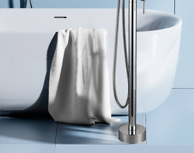 Duvara Monte Duş, Çift Fonksiyonlu, Krom Kaplamalı Premium Bakır Bağımsız Küvet Bataryası Seti – Modern Banyo Yenilemesi"_voghion.com