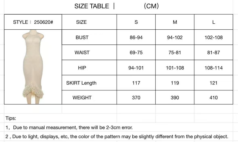 Elegantes, figurbetontes Strickkleid mit rückenfreiem Design und Fransendetails – hohe Taille, Neckholder, sexy Passform für Damen (Beige, Schwarz, Weiß, Rosa)_voghion.com