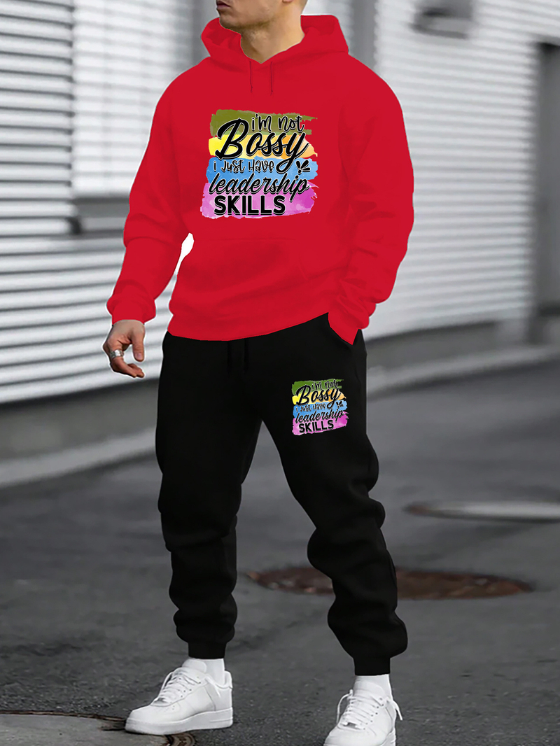 Herenset in hiphopstijl met 3D-digitale print en hoodie en joggingbroek - casual streetwear-outfit voor herfst/winter_voghion.com