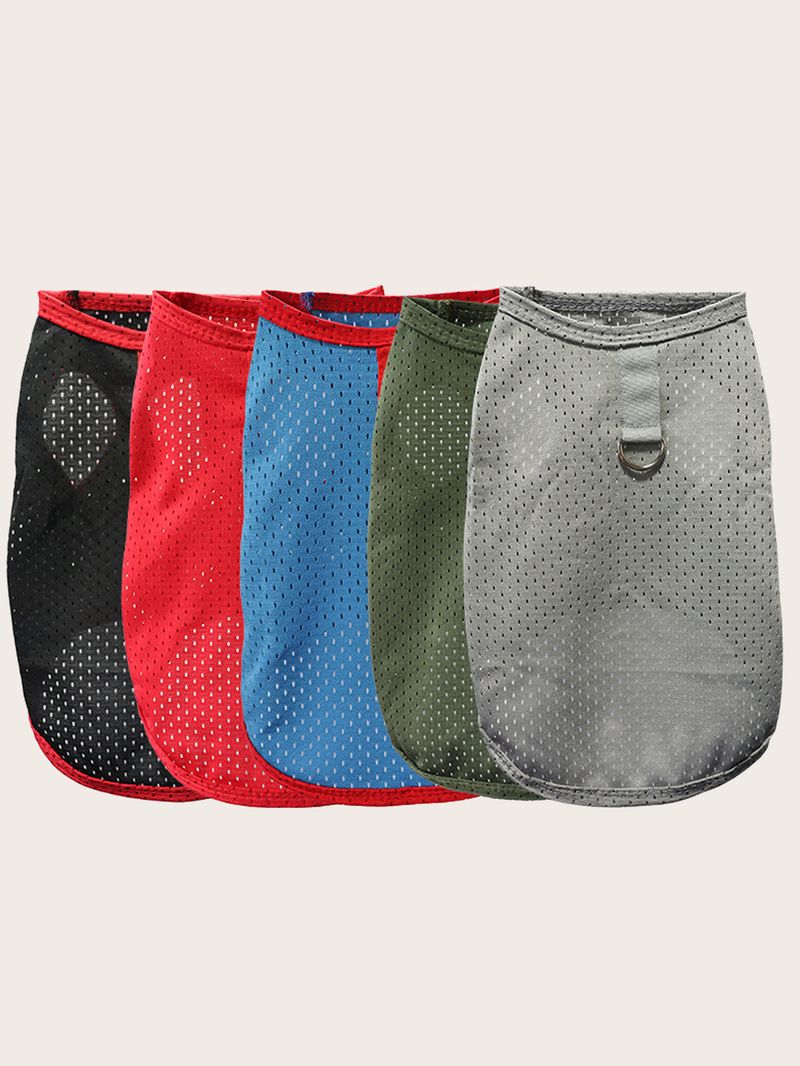 1 Piece Of New Pet Clothing For Spring & Summer - Hollowed-Out Vest & Breathable T-Shirt, Apparel For Small & Medium Pets (Teddy, Bichon Frise, Etc.)_voghion.com