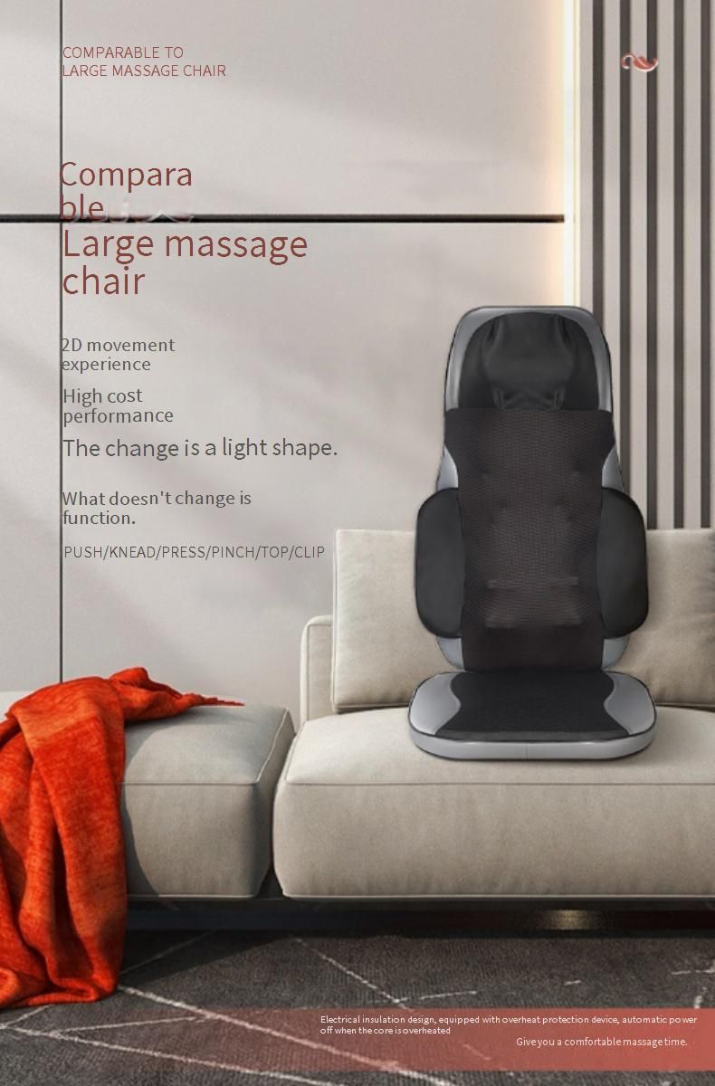 Multi-Function Massage Cushion For Neck, Shoulder, Back & Waist Relief – 5-in-1 Shiatsu & Heat Therapy With Adjustable Settings_voghion.com