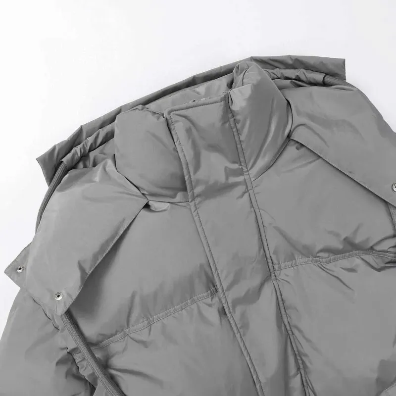 Piumino da uomo e da donna, caldo, invernale, con cappuccio, a quadri, a maniche lunghe, fodera in seta al 100%_voghion.com