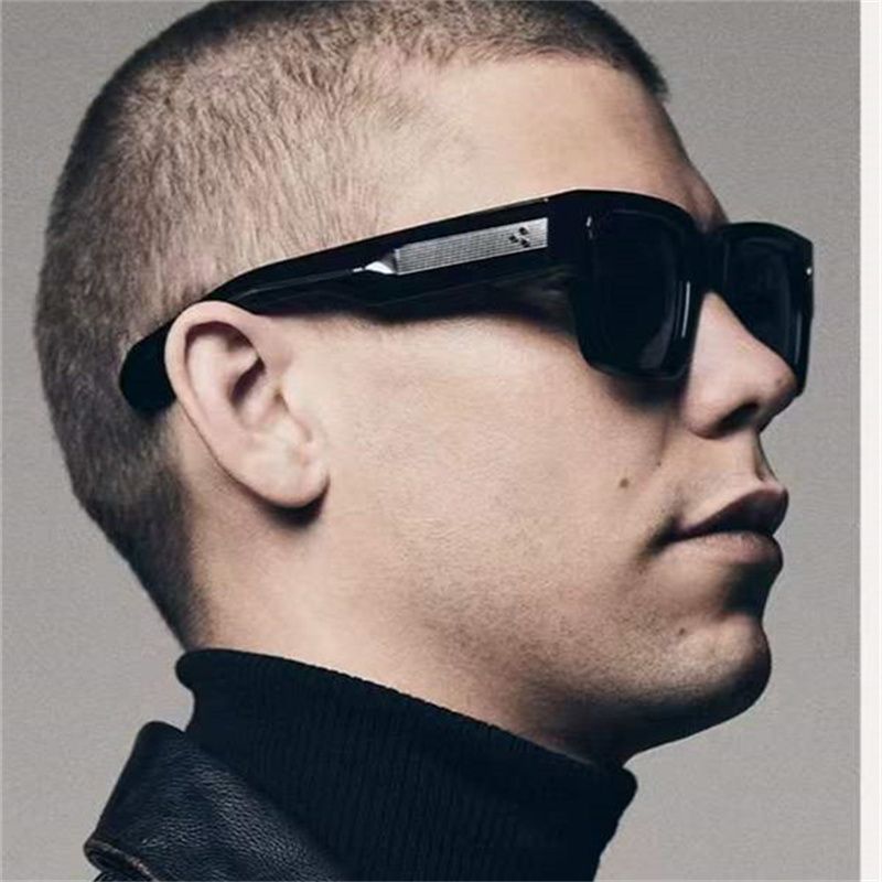 Nye varer TOP ENZO Retro Vintage Rektangulær Udendørs Acetat Stort Stel TIL Mænd Kvalitet JMM Designer Dame Solbriller Optisk_voghion.com