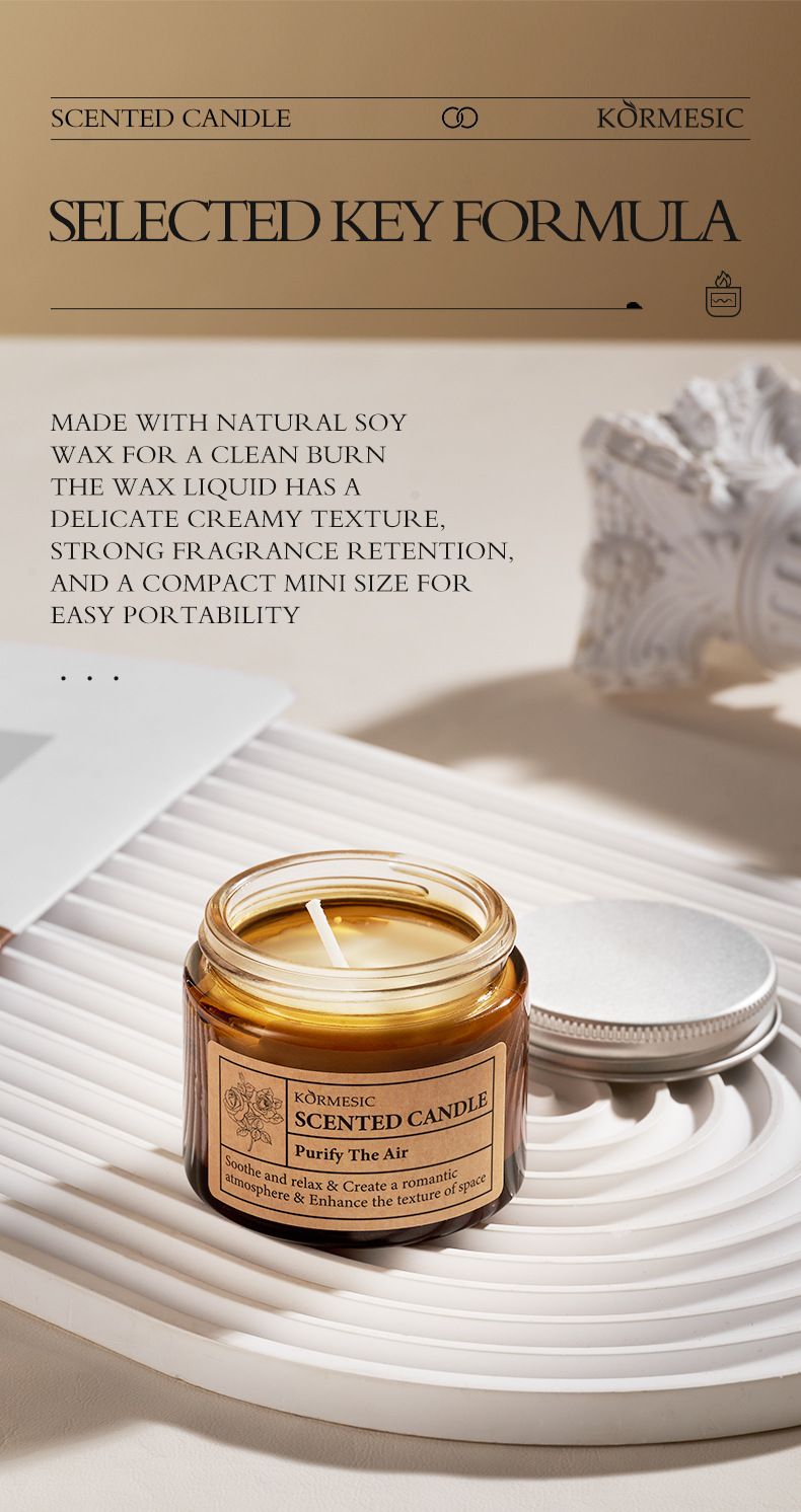 KORMESIC Candela profumata alla rosa 50 g_voghion.com