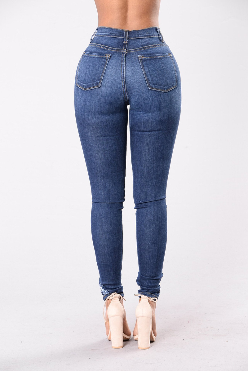 Kadın Streç Kesim İnce Paça Pantolon_voghion.com