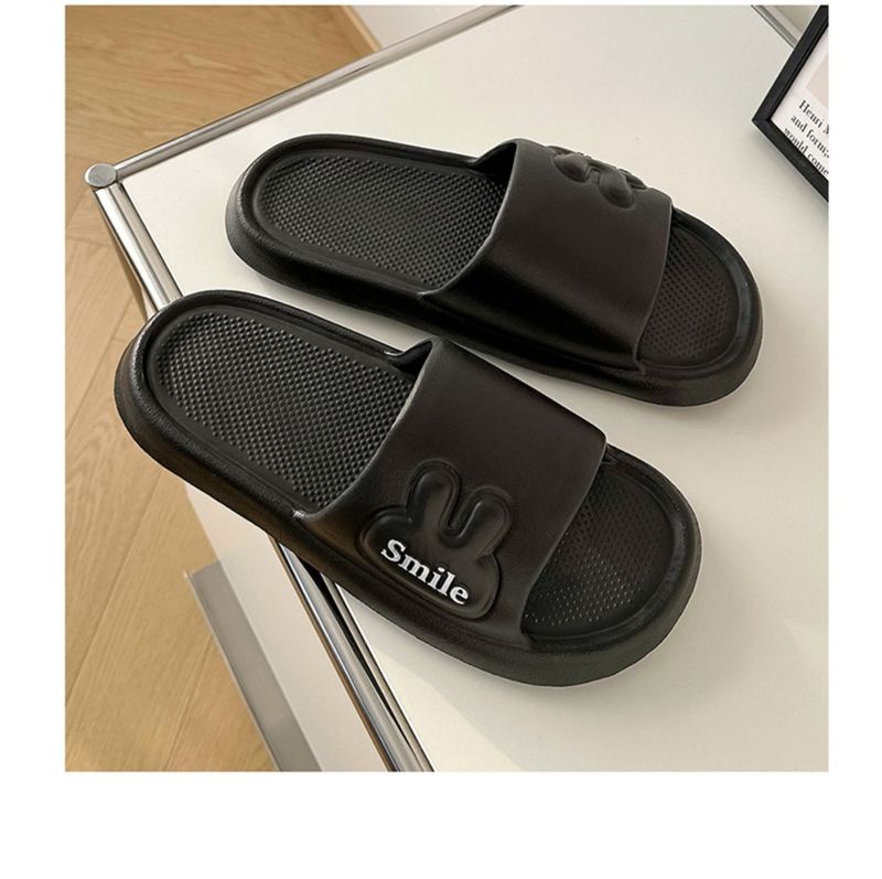 Cartoon-Paar-Hausschuhe – Atmungsaktive EVA-Sandalen mit rutschfester Sohle, weiche Hausschuhe für Männer und Frauen (Optionen mit Bären- und Volltonfarbe)_voghion.com