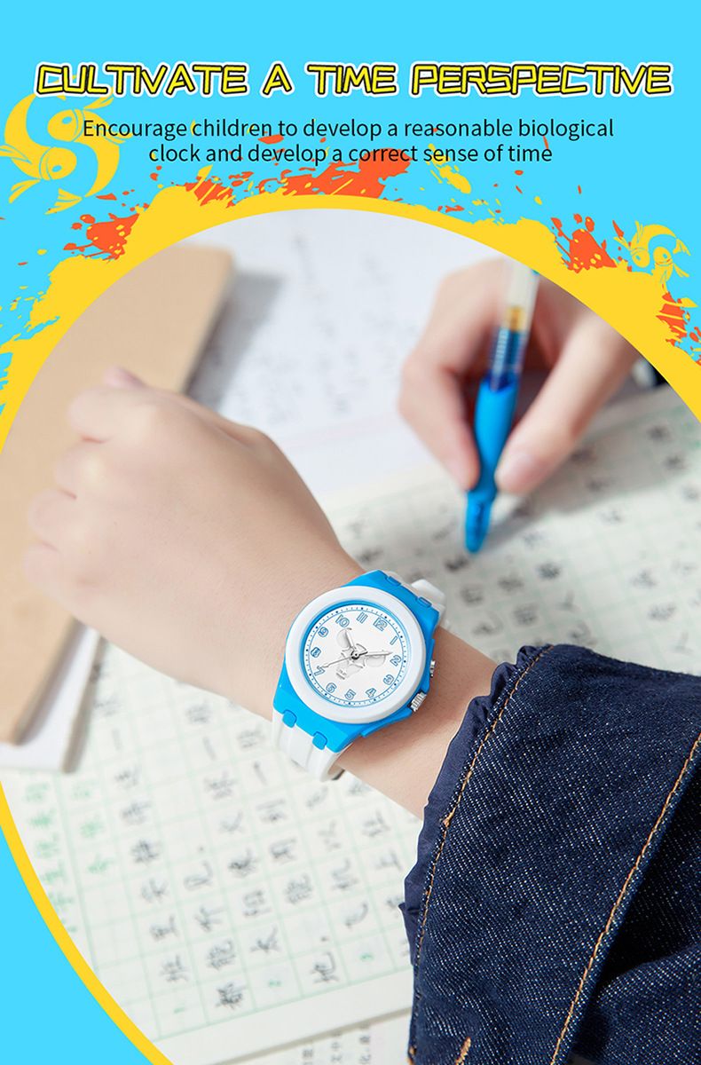 Kids' Digital Quartz Watch With Zodiac Design, Glow In The Dark, Water Resistant, Fashionable Student Wristwatch For Boys And Girls_voghion.com