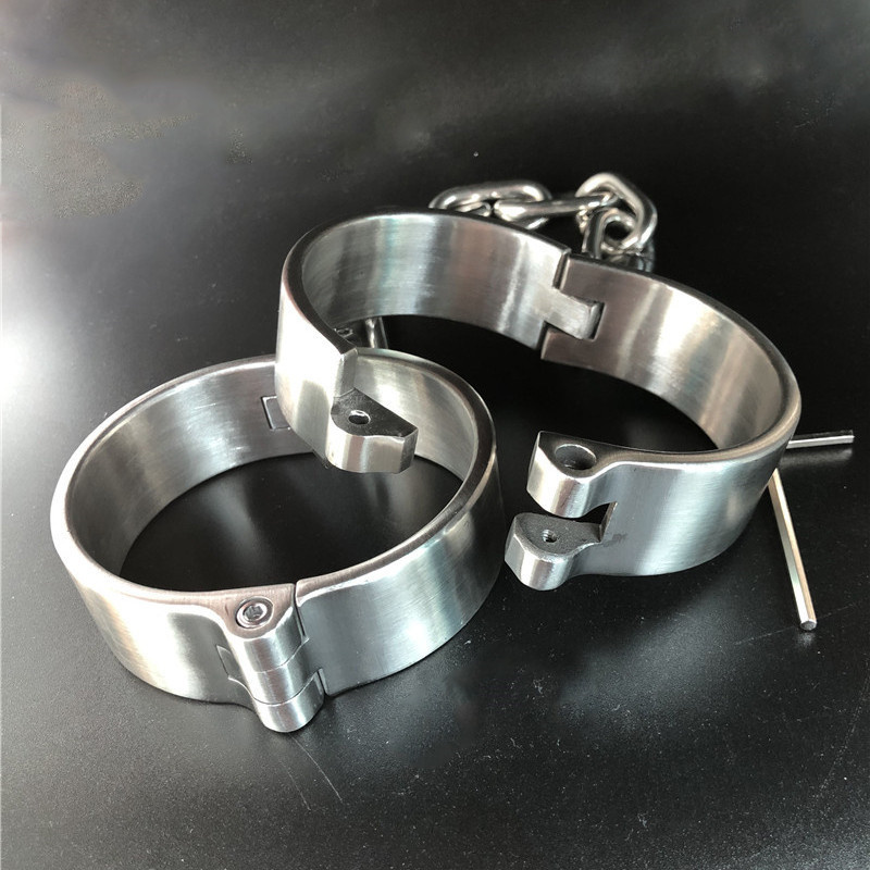 316 rozsdamentes acél bilincs boka mandzsetta zár, rabszolga BDSM kötözés, szexuális játékok nőknek és férfiaknak, pároknak cosplay felnőtt játékok_voghion.com